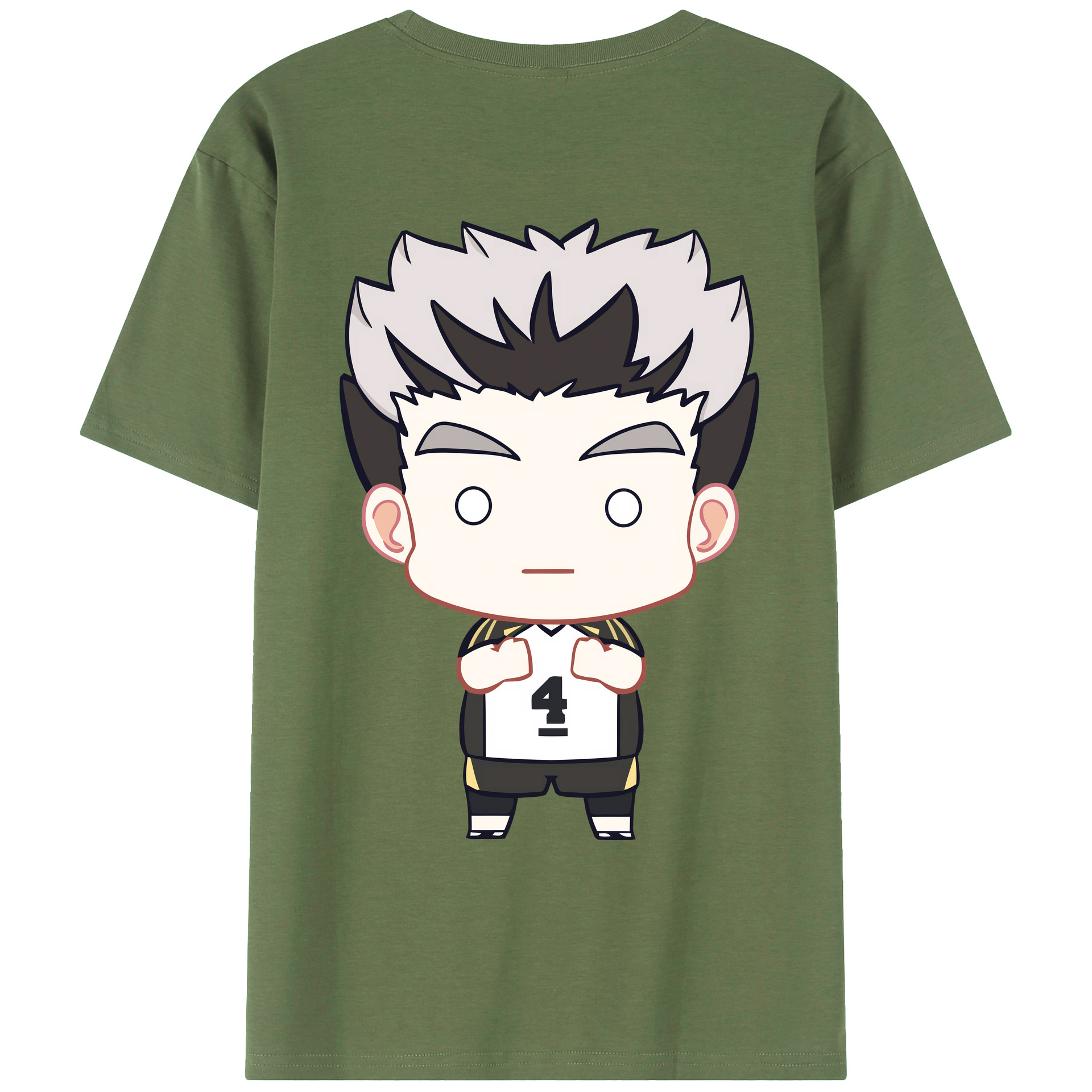 （画像用） ハイキュー!! Haikyu!! 綿100％ メンズ半袖Tシャツ（バックプリント） 通気性